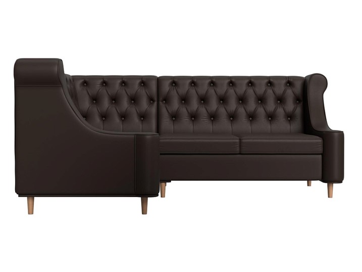Угловой диван Бронкс, Коричневый (экокожа) в Вологде - изображение 1