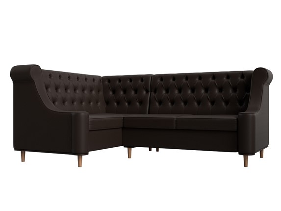 Угловой диван Бронкс, Коричневый (экокожа) в Вологде - изображение