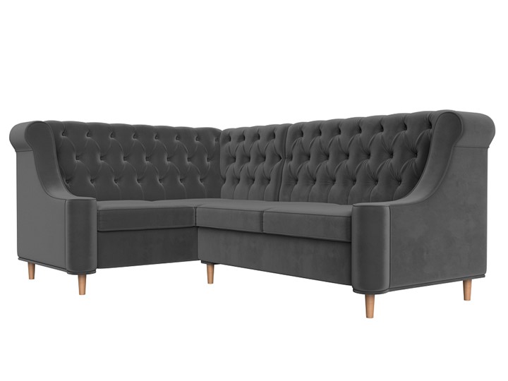 Угловой диван Бронкс, Серый (Велюр) в Вологде - изображение 2