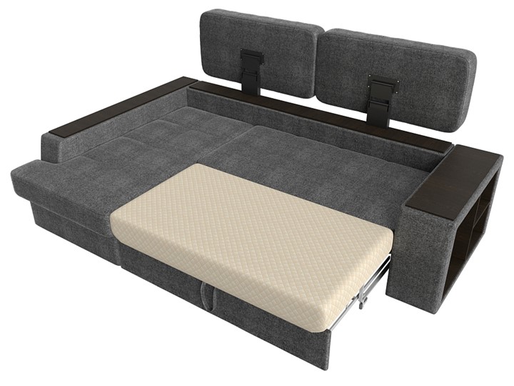 Угловой диван Брюссель, Серый/коричневый (рогожка) в Вологде - изображение 5