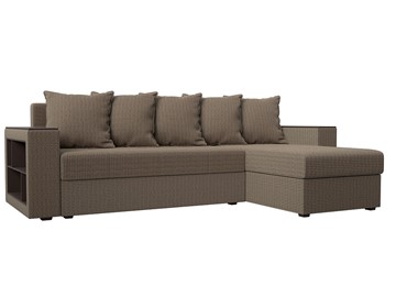 Угловой диван с оттоманкой Дубай Лайт, Корфу 03 (рогожка) в Вологде