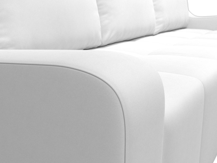 Угловой диван для гостиной Элида, Белый (экокожа) в Вологде - изображение 4