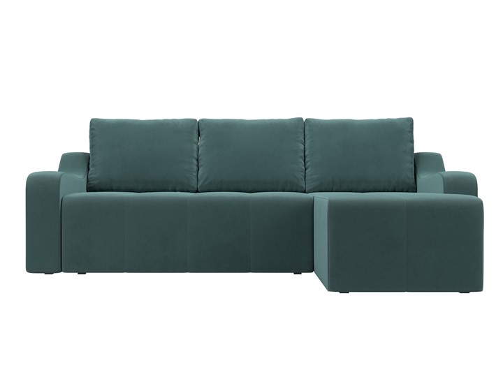 Угловой диван для гостиной Элида, Бирюзовый (велюр) в Вологде - изображение 2