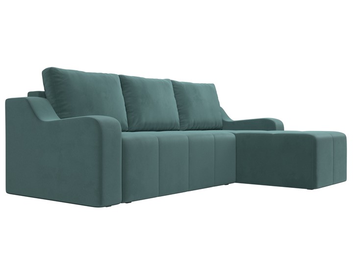 Угловой диван для гостиной Элида, Бирюзовый (велюр) в Вологде - изображение 3