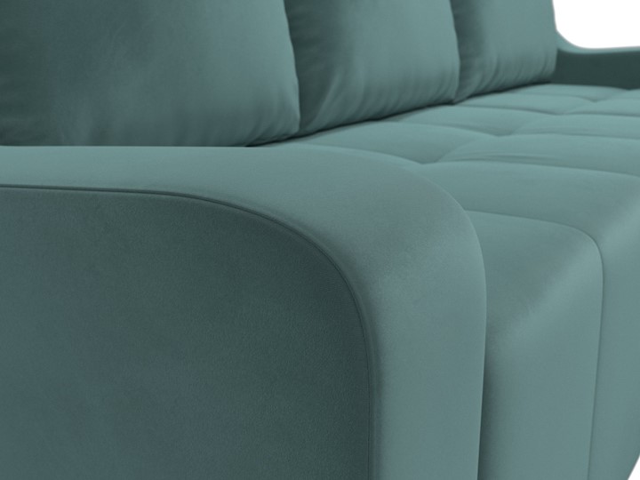 Угловой диван для гостиной Элида, Бирюзовый (велюр) в Вологде - изображение 4