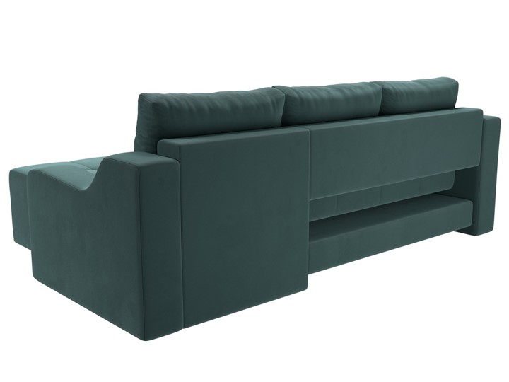 Угловой диван для гостиной Элида, Бирюзовый (велюр) в Вологде - изображение 8