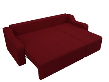 Угловой диван для гостиной Элида, Бордовый (микровельвет) в Вологде - предосмотр 7