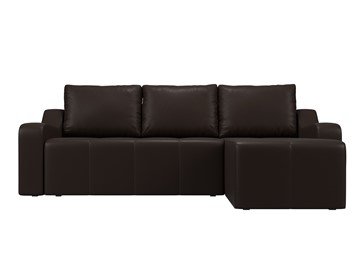 Угловой диван для гостиной Элида, Коричневый (экокожа) в Вологде - предосмотр 2