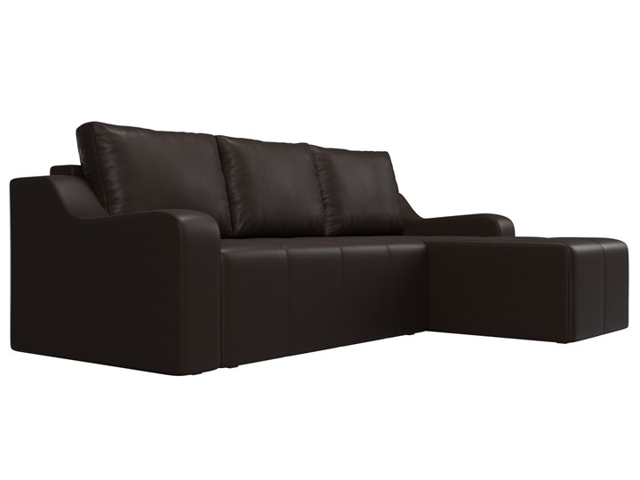 Угловой диван для гостиной Элида, Коричневый (экокожа) в Вологде - изображение 3