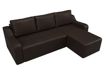 Угловой диван для гостиной Элида, Коричневый (экокожа) в Вологде - предосмотр 5