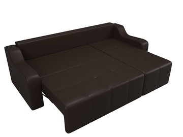 Угловой диван для гостиной Элида, Коричневый (экокожа) в Вологде - предосмотр 7
