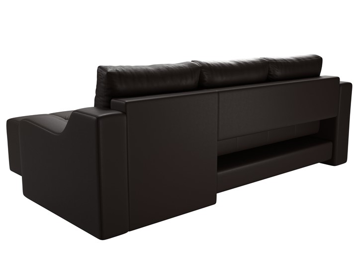 Угловой диван для гостиной Элида, Коричневый (экокожа) в Вологде - изображение 8
