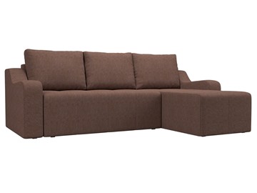 Угловой диван для гостиной Элида, Коричневый (рогожка) в Вологде