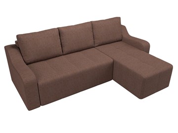 Угловой диван для гостиной Элида, Коричневый (рогожка) в Вологде - предосмотр 5