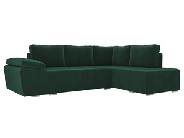Угловой раскладной диван Хавьер, Зеленый (велюр) в Вологде