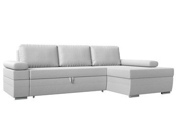 Угловой диван с оттоманкой Канкун, Белый (экокожа) НПБ в Вологде - предосмотр
