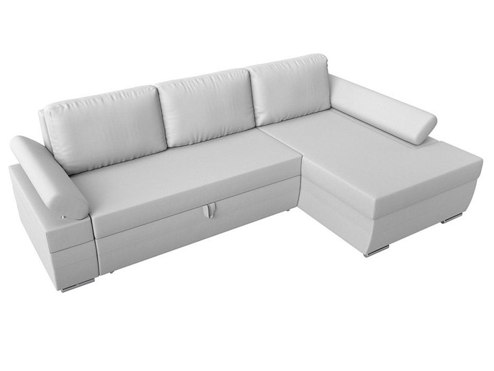 Угловой диван с оттоманкой Канкун, Белый (экокожа) НПБ в Вологде - изображение 4