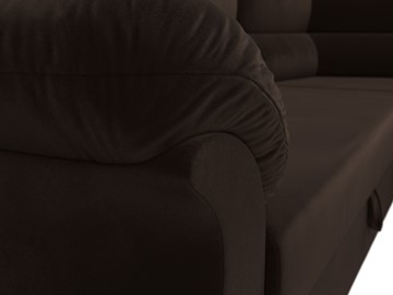 Большой угловой диван Карнелла, Коричневый (микровельвет) в Вологде - предосмотр 4