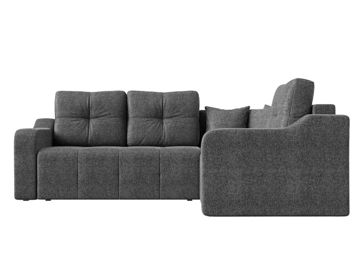 Угловой раскладной диван Кембридж, Серый (рогожка) в Вологде - изображение 1