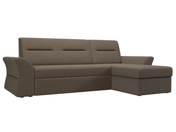 Угловой диван с оттоманкой Клайд, Корфу 03 (рогожка) в Вологде