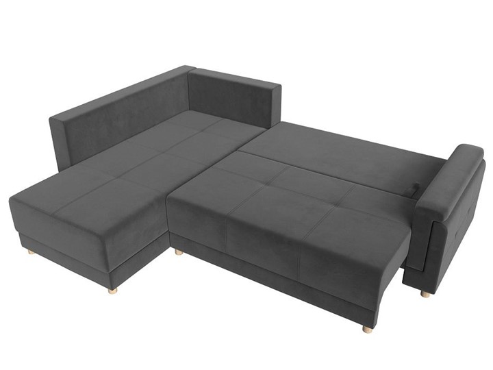 Угловой диван Лига-024, Серый (Велюр) в Вологде - изображение 2
