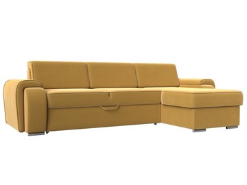 Угловой диван Лига-025, Желтый (Микровельвет) в Вологде