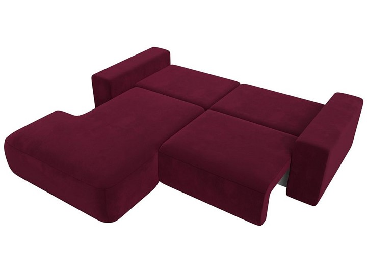 Угловой диван Лига-036 Классик, Бордовый (Микровельвет) в Вологде - изображение 3