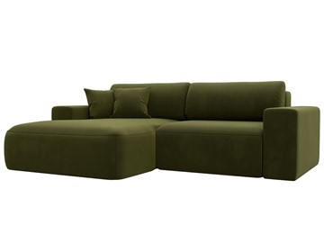 Угловой диван Лига-036 Классик, Зеленый (Микровельвет) в Вологде