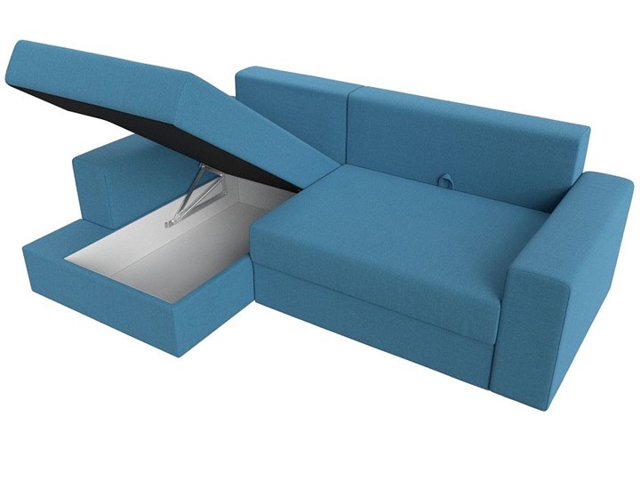 Угловой диван для гостиной Майами, Амур голубой (Рогожка) в Вологде - изображение 3