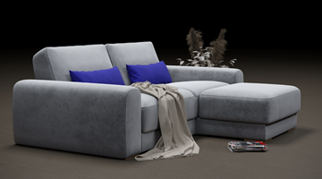 Угловой диван с оттоманкой Манхэттен 2400 в Вологде - предосмотр