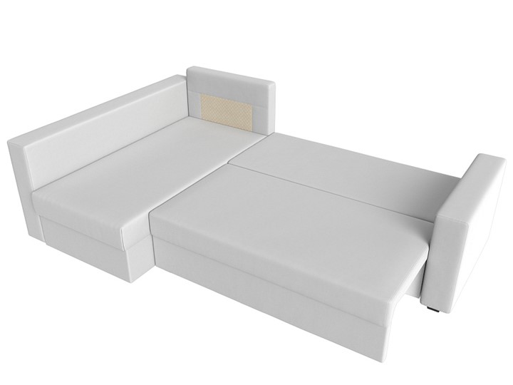 Угловой раскладной диван Мансберг, Белый (Экокожа) в Вологде - изображение 2