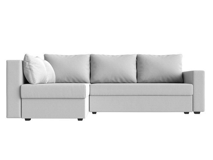 Угловой раскладной диван Мансберг, Белый (Экокожа) в Вологде - изображение 8