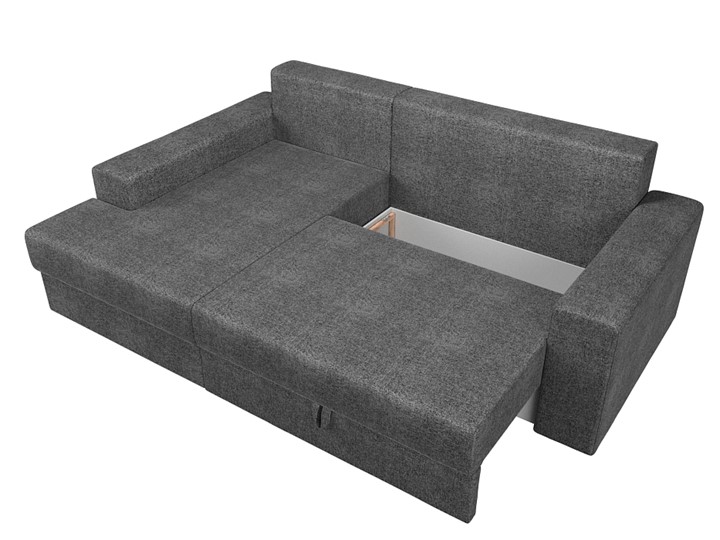 Угловой диван Майами, Серый/Коричневый (рогожка) в Вологде - изображение 5