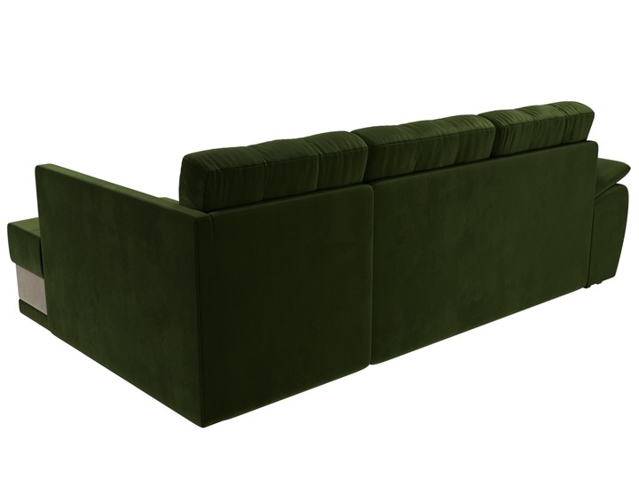 Угловой диван Нэстор прайм, Зеленый/Бежевый (микровельвет) в Вологде - изображение 6
