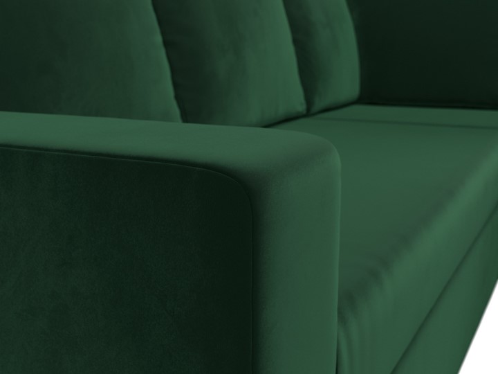 Угловой диван для гостиной Оливер, Зеленый (велюр) в Вологде - изображение 5