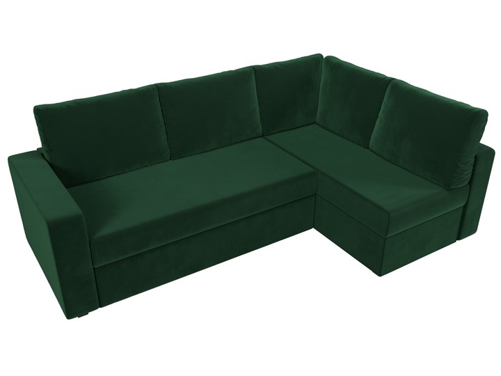 Угловой диван для гостиной Оливер, Зеленый (велюр) в Вологде - изображение 6