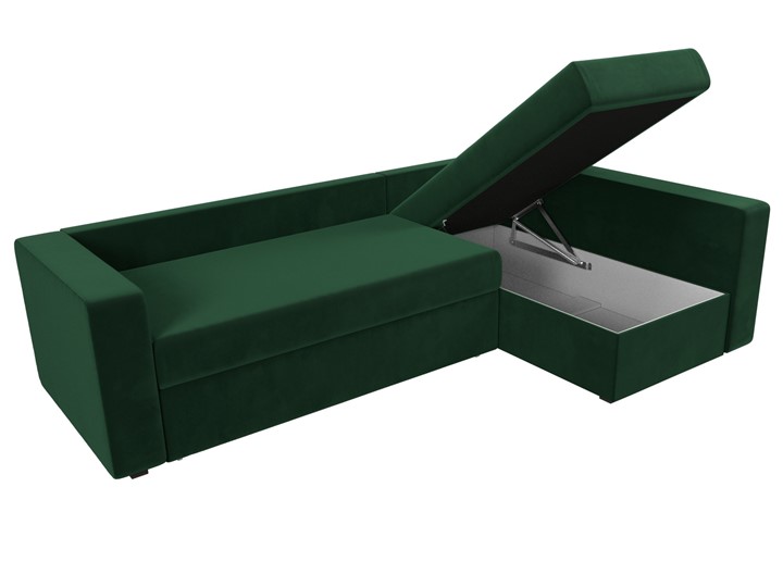 Угловой диван для гостиной Оливер, Зеленый (велюр) в Вологде - изображение 7