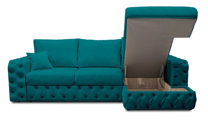 Угловой диван Райли NEW с подлоктником в оттоманке. Змейка+ППУ в Вологде - изображение 4