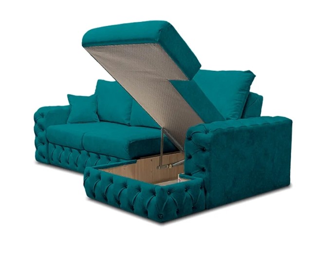 Угловой диван Райли NEW с подлоктником в оттоманке. Змейка+ППУ в Вологде - изображение 3