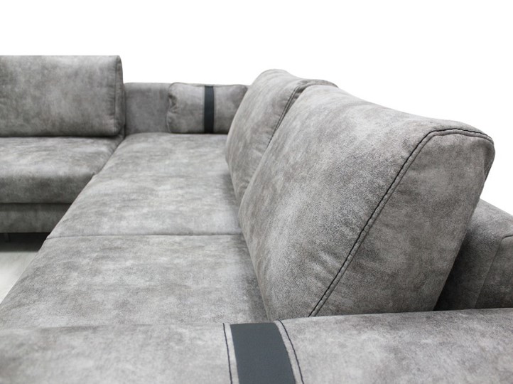 Угловой диван с узкой спинкой Даллас  м6,2+м3+м4+м9+м6+м15 отдельный +2 малые подушки+ящик в малой части в Вологде - изображение 4