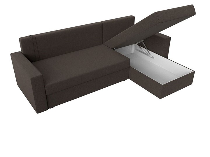 Угловой диван Траумберг Лайт, Амур коричневый (Рогожка) в Вологде - изображение 3
