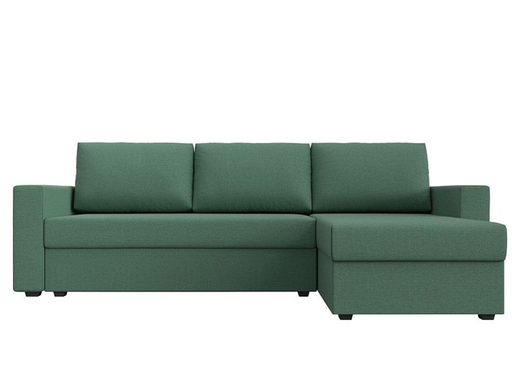 Угловой раскладной диван Траумберг Лайт, Амур зеленый (Рогожка) в Вологде - изображение 8