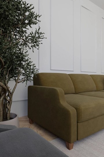 Угловой диван Валенсия Ретро с оттоманкой в Вологде - изображение 5