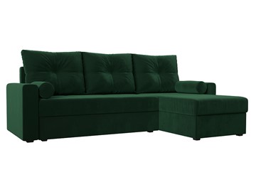 Угловой раскладной диван Верона Лайт, Зеленый (велюр) в Вологде
