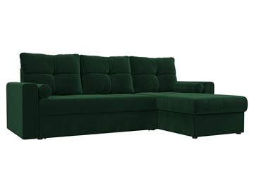Угловой диван с оттоманкой Верона, Зеленый (Велюр) в Вологде