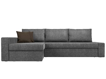 Угловой диван для гостиной Версаль, Серый/Коричневый (рогожка) в Вологде - предосмотр 1