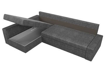 Угловой диван для гостиной Версаль, Серый/Коричневый (рогожка) в Вологде - предосмотр 6