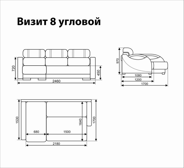 Угловой диван Визит 8 в Вологде - изображение 5