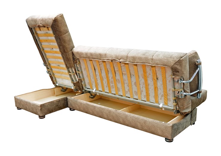 Угловой диван Милана 6 ДУ с хром. подлокотниками, НПБ в Вологде - изображение 4