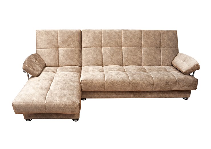 Угловой диван Милана 6 ДУ с хром. подлокотниками, НПБ в Вологде - изображение 1